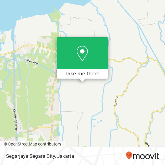 Segarjaya Segara City, Tarumajaya map