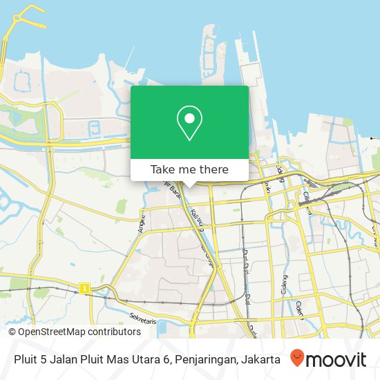 Pluit 5 Jalan Pluit Mas Utara 6, Penjaringan map