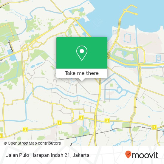 Jalan Pulo Harapan Indah 21 map