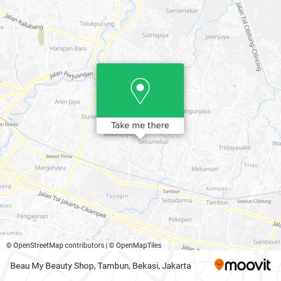 Beau My Beauty Shop, Tambun, Bekasi map