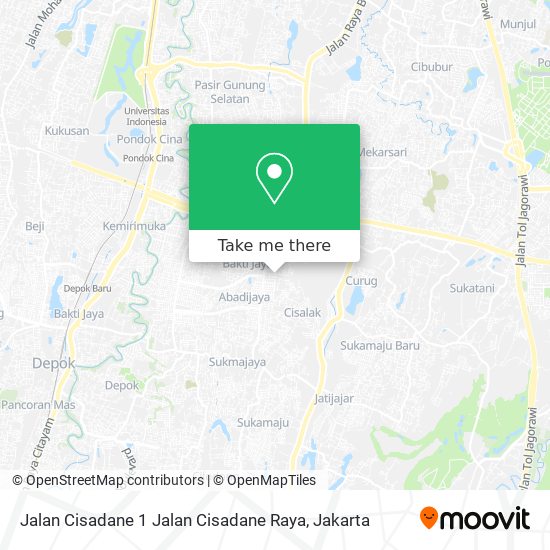 Jalan Cisadane 1 Jalan Cisadane Raya map