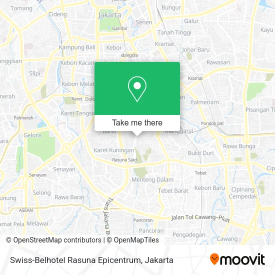 Swiss-Belhotel Rasuna Epicentrum map