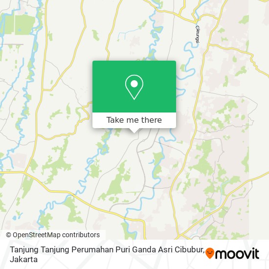 Tanjung Tanjung Perumahan Puri Ganda Asri Cibubur map
