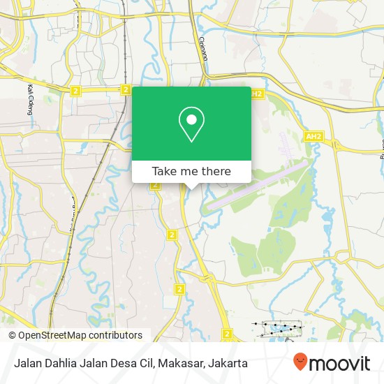 Jalan Dahlia Jalan Desa Cil, Makasar map