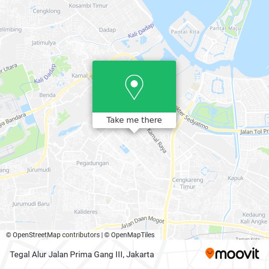 Tegal Alur Jalan Prima Gang III map