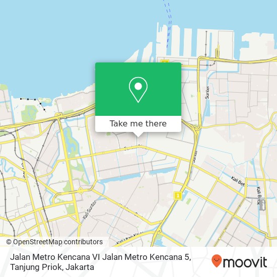 Jalan Metro Kencana VI Jalan Metro Kencana 5, Tanjung Priok map