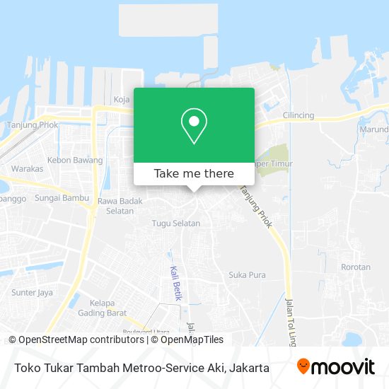 Toko Tukar Tambah Metroo-Service Aki map