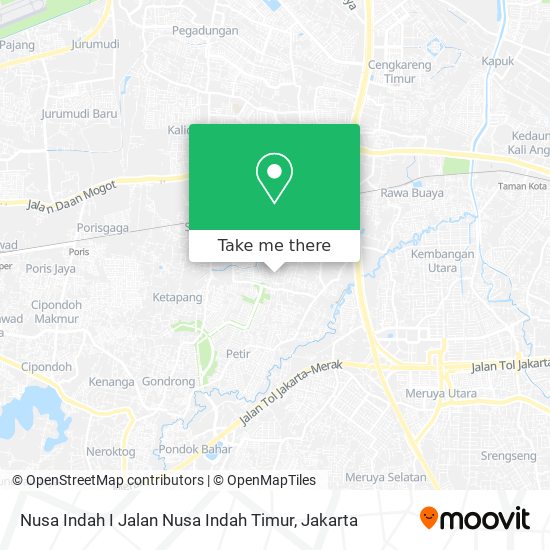 Nusa Indah I Jalan Nusa Indah Timur map
