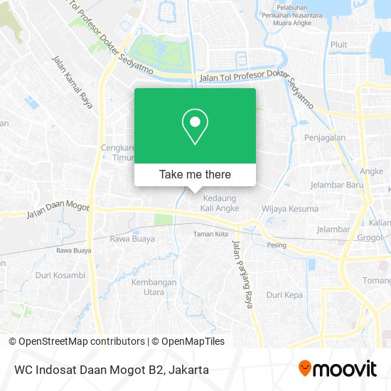 WC Indosat Daan Mogot B2 map