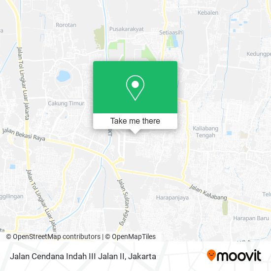 Jalan Cendana Indah III Jalan II map