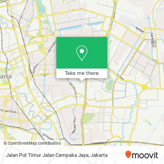 Jalan Put Timur Jalan Cempaka Jaya map