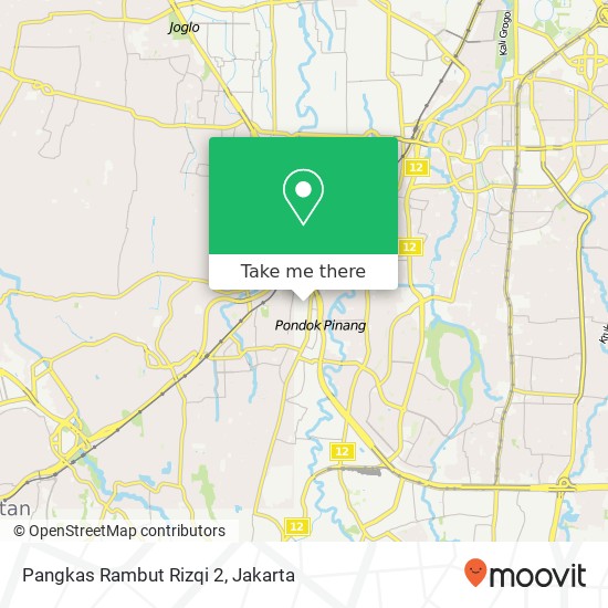 Pangkas Rambut Rizqi 2 map