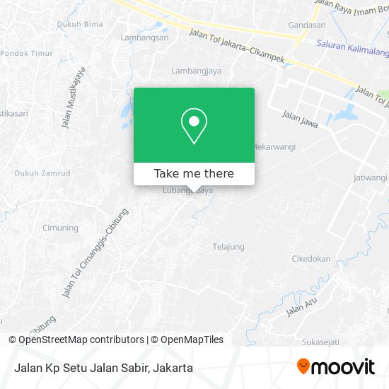 Jalan Kp Setu Jalan Sabir map