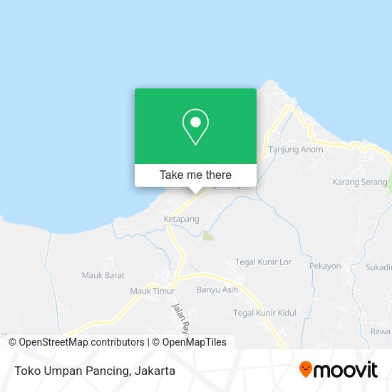 Toko Umpan Pancing, Jalan Raya Tanjung Kait map