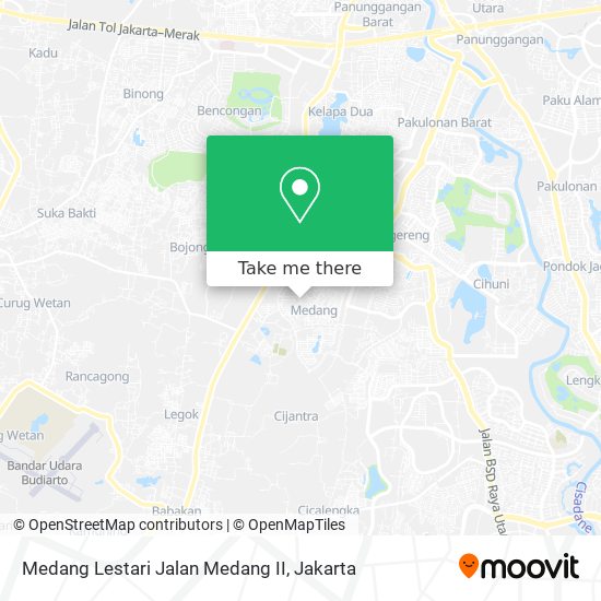 Medang Lestari Jalan Medang II map