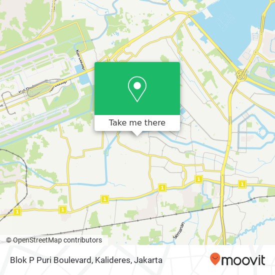 Blok P Puri Boulevard, Kalideres map