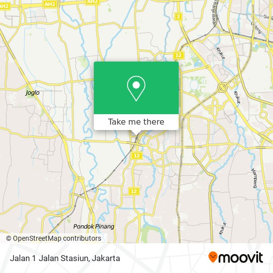 Jalan 1 Jalan Stasiun map