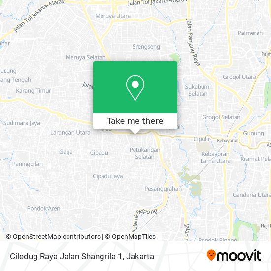 Ciledug Raya Jalan Shangrila 1 map