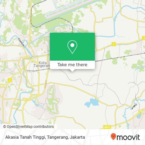 Akasia Tanah Tinggi, Tangerang map