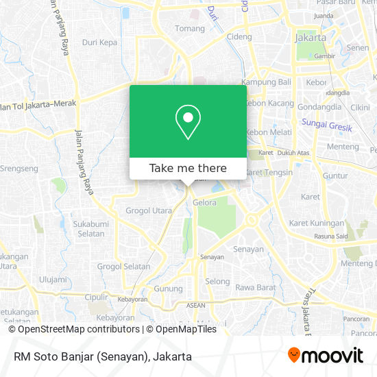 RM Soto Banjar (Senayan) map