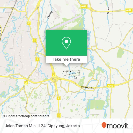 Jalan Taman Mini II 24, Cipayung map