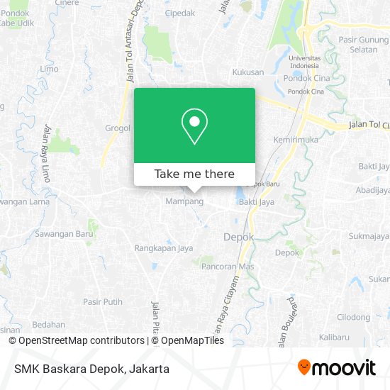 SMK Baskara Depok map