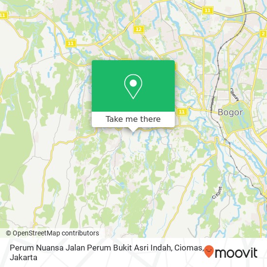 Perum Nuansa Jalan Perum Bukit Asri Indah, Ciomas map