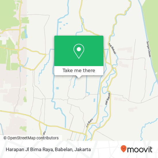 Harapan Jl Bima Raya, Babelan map