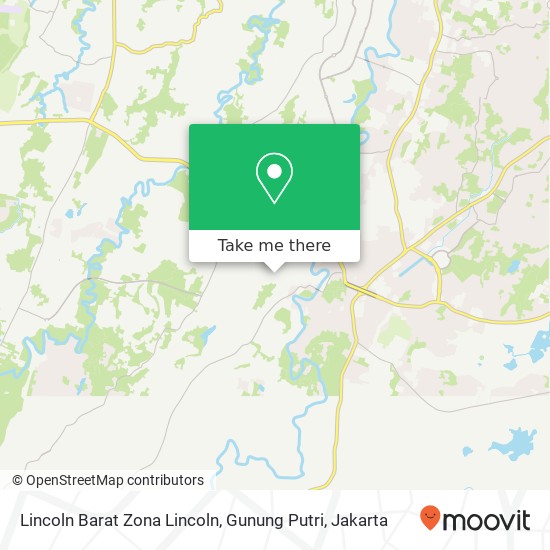 Lincoln Barat Zona Lincoln, Gunung Putri map