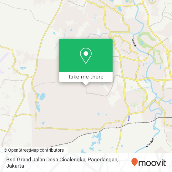 Bsd Grand Jalan Desa Cicalengka, Pagedangan map
