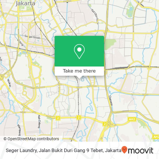 Seger Laundry, Jalan Bukit Duri Gang 9 Tebet map