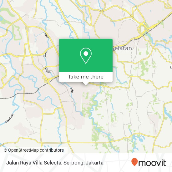 Jalan Raya Villa Selecta, Serpong map