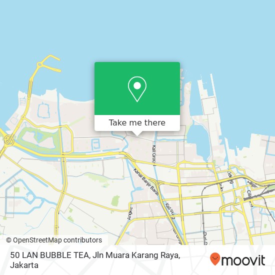 50 LAN BUBBLE TEA, Jln Muara Karang Raya map