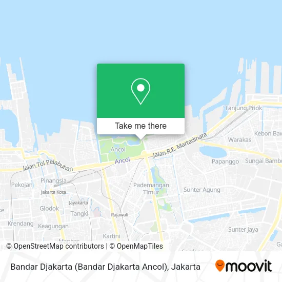 Bandar Djakarta (Bandar Djakarta Ancol) map