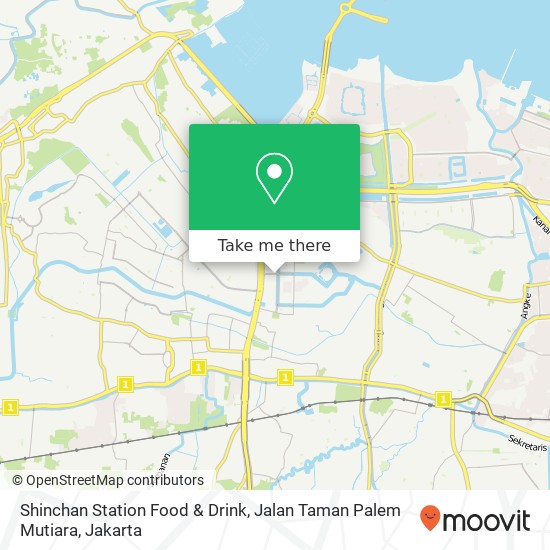 Shinchan Station Food & Drink, Jalan Taman Palem Mutiara map