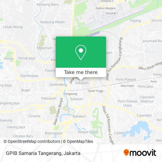 GPIB Samaria Tangerang map