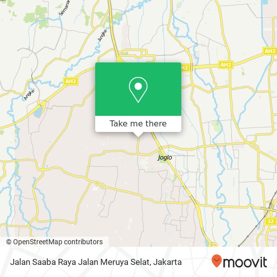 Jalan Saaba Raya Jalan Meruya Selat map