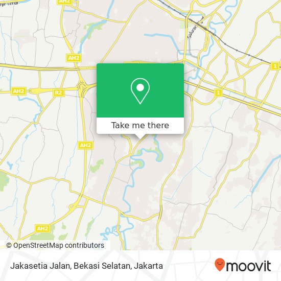 Jakasetia Jalan, Bekasi Selatan map