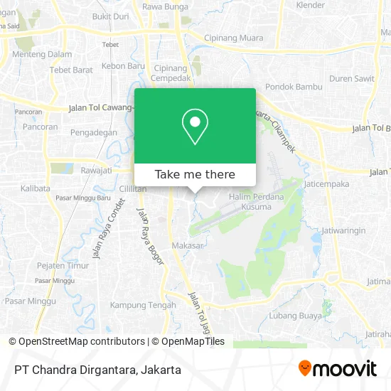 PT Chandra Dirgantara map
