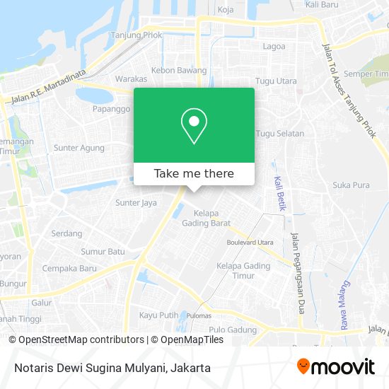 Notaris Dewi Sugina Mulyani map