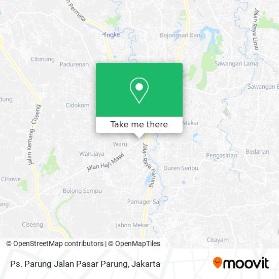 Ps. Parung Jalan Pasar Parung map