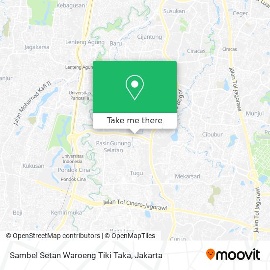 Sambel Setan Waroeng Tiki Taka map