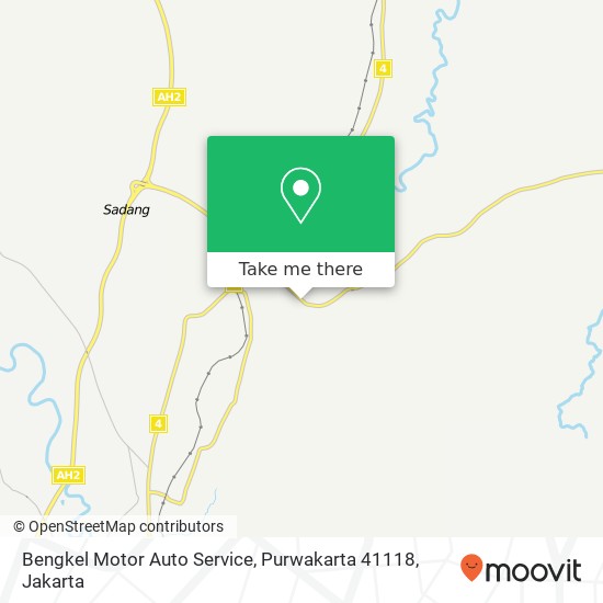 Bengkel Motor Auto Service, Purwakarta 41118 map