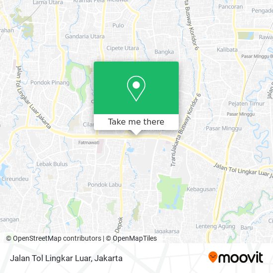 Jalan Tol Lingkar Luar map
