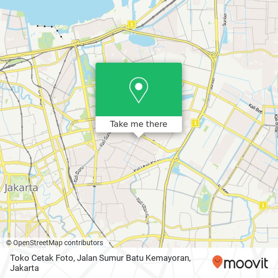 Toko Cetak Foto, Jalan Sumur Batu Kemayoran map