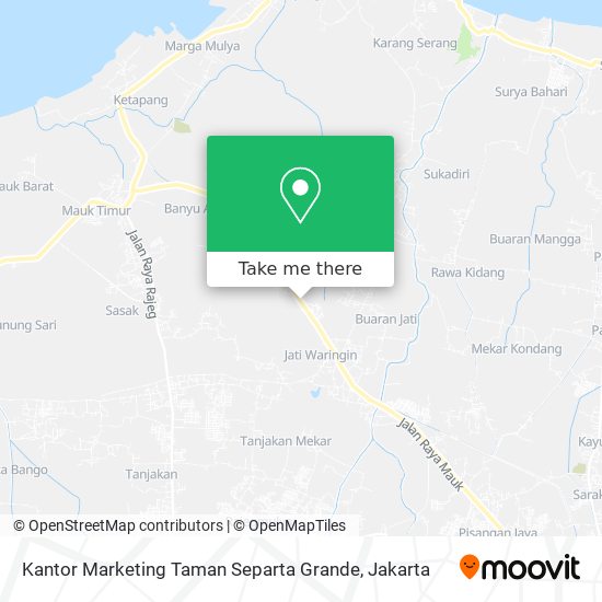 Kantor Marketing Taman Separta Grande map