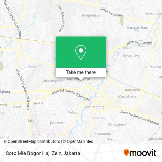 Soto Mie Bogor Haji Zein map