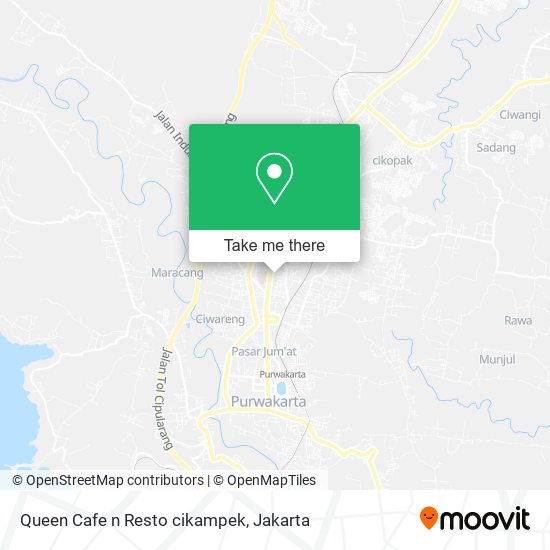 Queen Cafe n Resto cikampek map