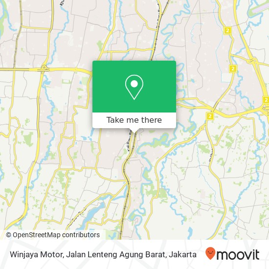Winjaya Motor, Jalan Lenteng Agung Barat map