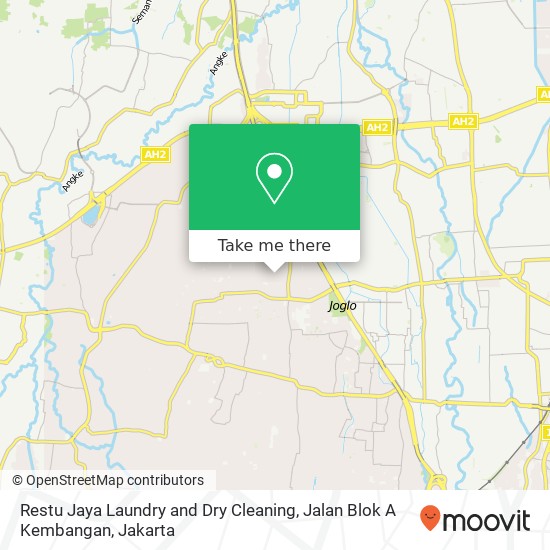 Restu Jaya Laundry and Dry Cleaning, Jalan Blok A Kembangan map